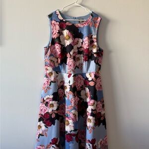 Vince Camuto Floral Dress - Pink and Blue